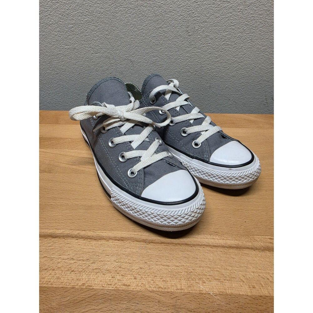 Sz 6 Converse Chuck Taylor All Star Low Top Sneakers Women's Gray Canvas Lace Up